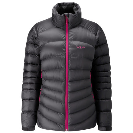 Rab Cirque Jacket - Womens, Beluga/Peony, Small, QDE-62-BE-10