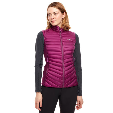 Rab Cirrus Flex Vest - Womens, Berry, 10, QIO-54-BY-10