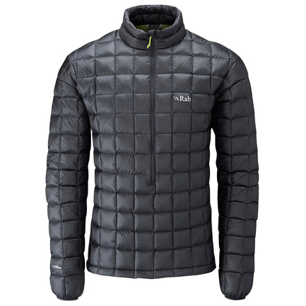 Rab Continuum Pull-On Jacket - Mens-Ebony/Chartreuse-Small