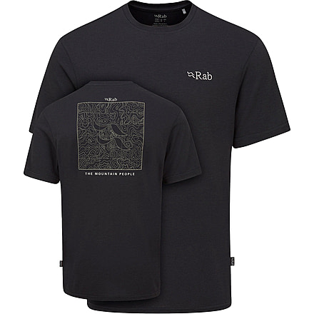 Rab Crimp Elevation Tee - Mens, Beluga, Extra Large, QBL-68-BEL-XLG
