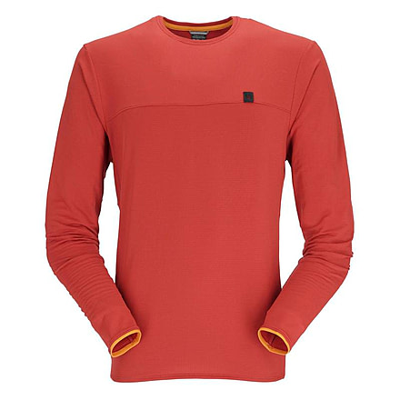 Rab Dihedral Crew - Men's, Large, Red Clay, QFF-32-RCY-LRG