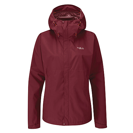 Rab Downpour Eco Jacket - Womens, Deep Heather, 12, QWG-83-HD-12