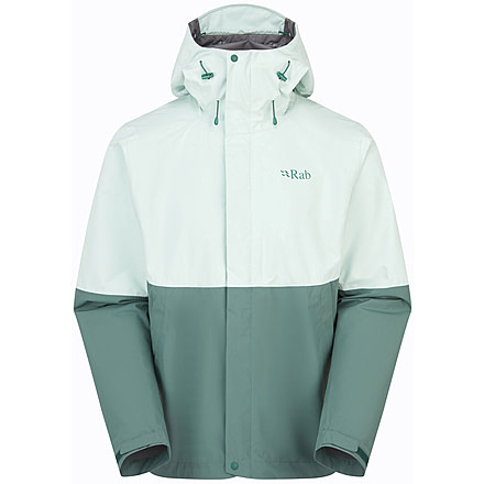 Rab Downpour Jacket - Mens, Sage, Medium, QWI-06-CMS-MED
