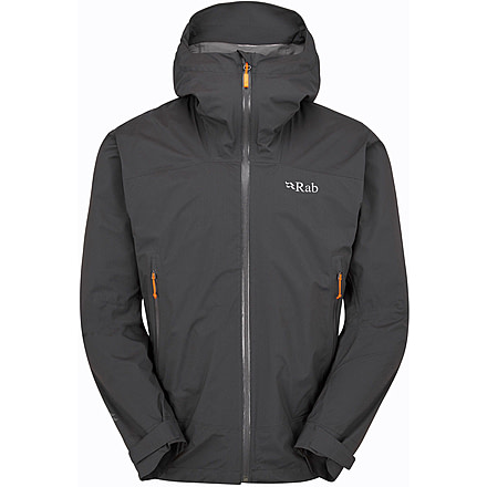 Rab Downpour Light Jacket - Mens, Anthracite, Medium, QWG-90-ANT-MED