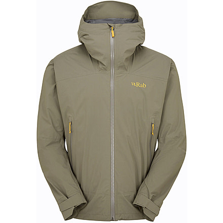 Rab Downpour Light Jacket - Mens, Light Khaki, Extra Large, QWG-90-LKH-XLG