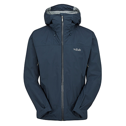 Rab Downpour Plus 2.0 Jacket - Mens, Tempest Blue, Small, QWG-78-TMB-SML