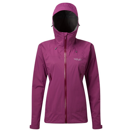 Rab Downpour Plus Jacket - Women's, Violet, 16, QWF-68-VI-16
