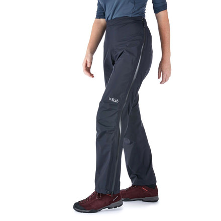 Rab Downpour Plus Pants - Womens, Black, 12, Short Inseam, QWF-70-BL-12-XS
