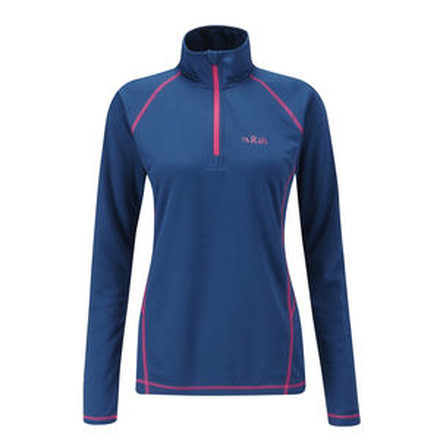 Rab Dryflo 150 Long Sleeve Zip Top - Women's-Ink-Medium