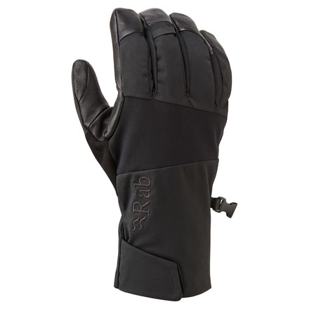 Rab Ether Glove - Unisex, Black, Small, QAH-78-BL-S