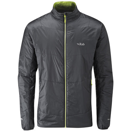 Rab Ether X Jacket - Mens-Ebony/Chartreuse-Small