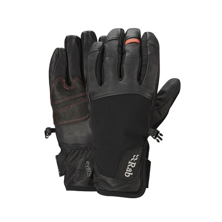 Rab Guide Short Glove, Black, X-Small, QAH-14-BL-XS