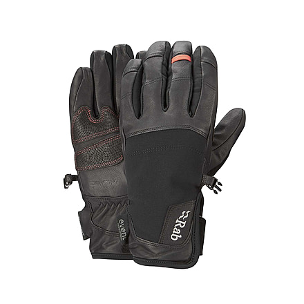Rab Guide Short Glove - Mens, Black, Small, QAH-14-BL-S