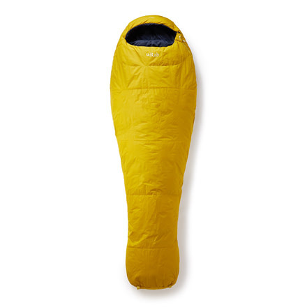 Rab Ignition 1 Sleeping Bag, Dark Sulpher, Regular, Left Zip, QSG-80-DS-LZ