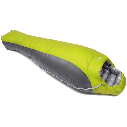 Infinity 300 Sleeping Bag 850 Goose Down-Lime-Regular-Left