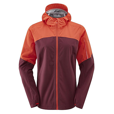 Rab Kinetic Ultra Jacket - Womens, Red Grapefruit/Deep Heather, 10, QWH-14-RGD-10