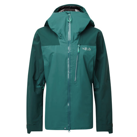 Rab Ladakh Jacket GTX - Womens, Sagano Green/Atlantis, Size 12, QWG-22-SG-12