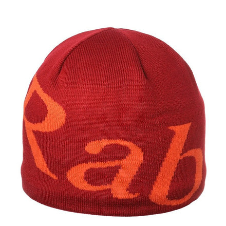 Rab Logo Beanie-Red-One Size