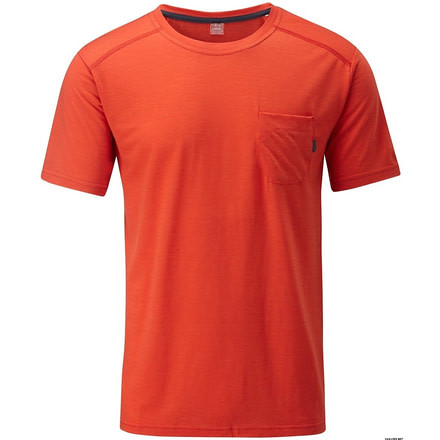 Rab MeCo 120 Layback Tee - Men's -Oxide-Large