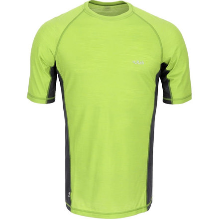 Rab Meco 120 Short Sleeve Tee - Men's-Pear/Beluga-Large