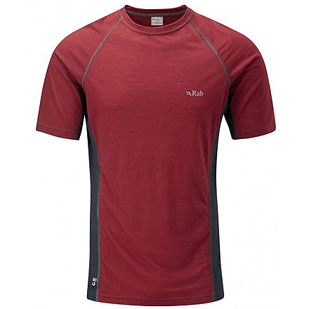 Rab Meco 120 Short Sleeve Tee - Men's-Redwood/Beluga-Medium