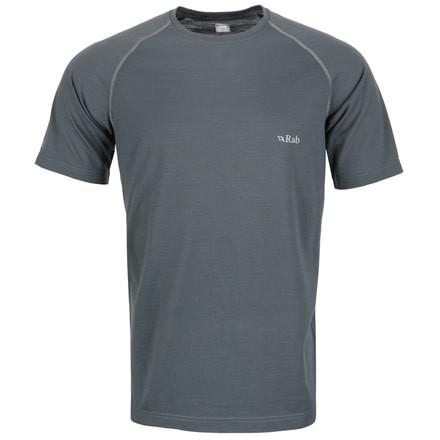 Rab MeCo 140 Short Sleeve Tee - Men's-Smoke-Large