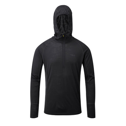 Rab Merino+ 120 Hoody, Ebony, Large, QBU-74-EB-L