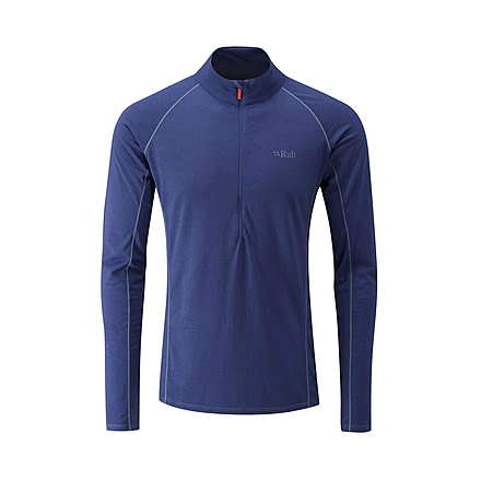 Rab Merino+ 160 Long Sleeve Zip - Mens, Twilight, Extra Large, QBU-30-TW-XL