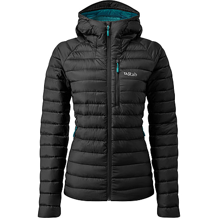 Rab Microlight Alpine Jacket - Women's, 8 UK, Black, QDB-13-BL-08