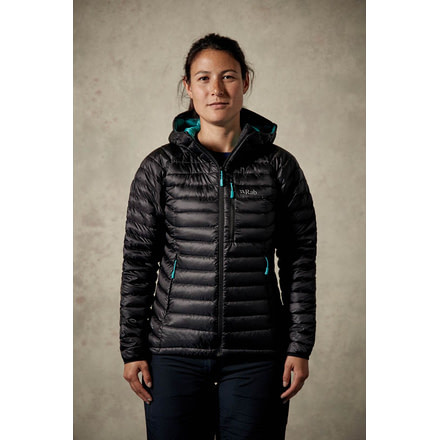 Rab Microlight Alpine wmns, Black/Tasman, UK12/ US M QDA-65-BL-12-DEMO