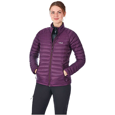 Rab Microlight Jacket - Womens, Eggplant/Rococco, Extra Small, QDA-95-EG-08