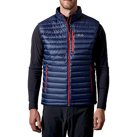 Rab Microlight Vest - Men's, Twilight/ Shark, 2X Large, QDA-64-TW-XXL
