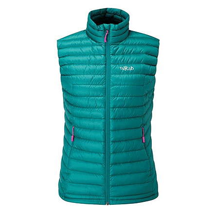 Rab Microlight Vest - Women's, Spruce/Peony, Large, 14, QDA-67-SC-14