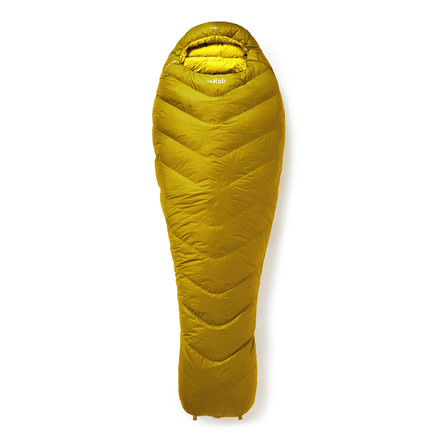 Rab Neutrino 800 Sleeping Bag, Dark Sulphur, Regular, Left Zip, QSM-60-DS-LZ