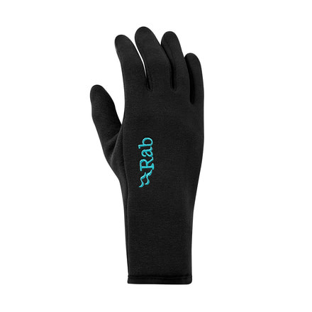 Rab Power Stretch Contact Glove, Black, Large, QAH-56-BL-L