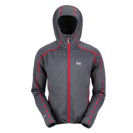 Rab Power Stretch Hoodie - Men's-Beluga-Large