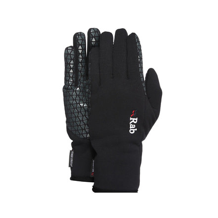 Rab Power Stretch Pro Grip - Womens, Black, Large, QAG-35-BL-L