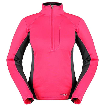 Rab Power Stretch Zip Top - Women's-Dragonfruit-Medium