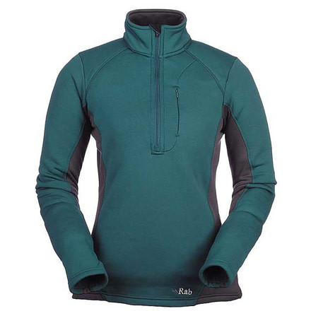 Rab Power Stretch Zip Top - Women's-Teal-Medium