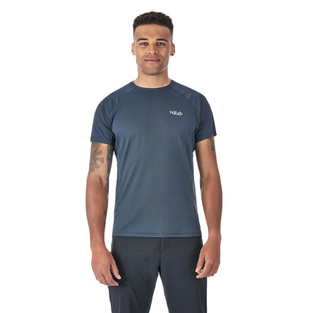 Rab Pulse SS Tee - Mens, Ebony, Small, QBU-79-EB-S