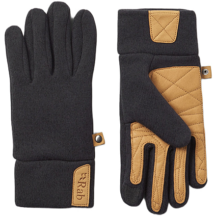 Rab Ridge Gloves, Ebony, Medium, QAJ-73-EBN-MED