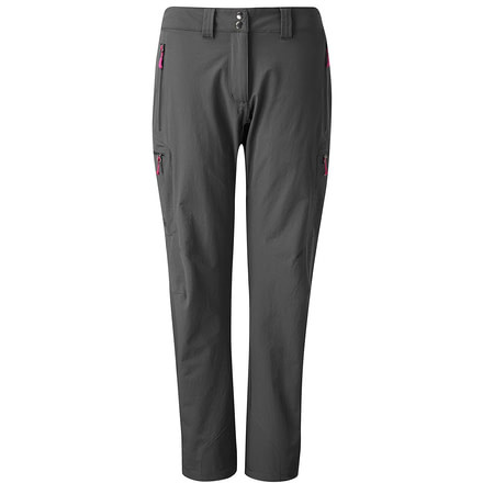 Rab Sawtooth Pant - Womens-Beluga/Pink Zip-Short Inseam-Medium