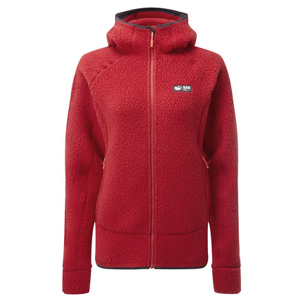 Rab Shearling Jacket - Womens, Ruby, Size 12, QFB-26-RU-12
