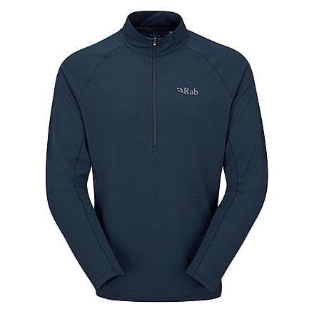 Rab Sonic Long-Sleeve Zip - Mens, Tempest Blue, Large, QBL-03-TMB-LRG
