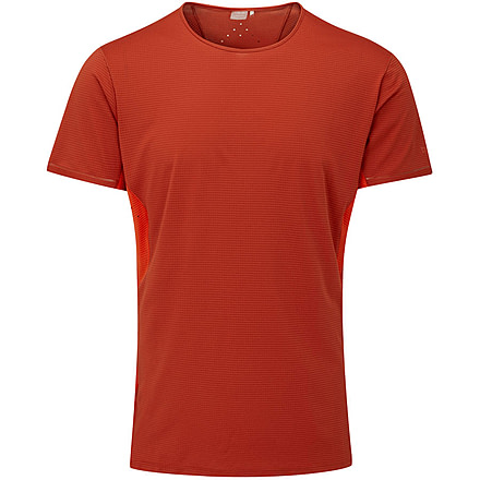 Rab Sonic Ultra Tee - Mens, Red Clay/Firecracker, Large, QBL-18-RFC-LRG
