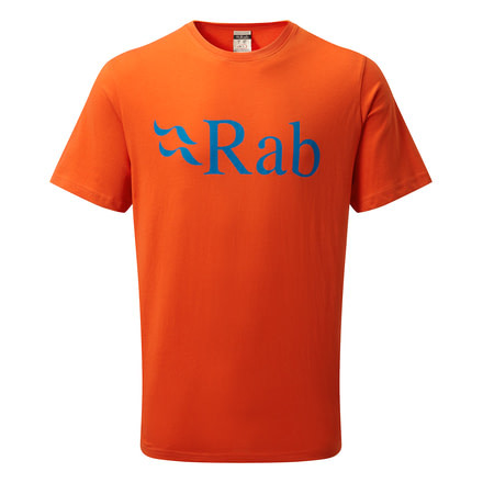 Rab Stance Logo Short Sleeve Tee - Men's, Firecracker, Small, QCB-08-FC-S