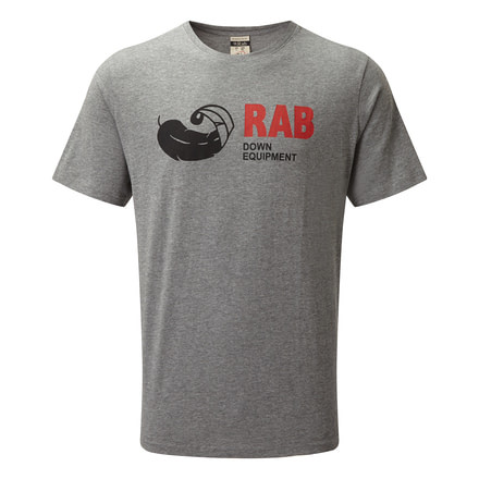Rab Stance Vintage Short Sleeve Tee - Mens, Grey Marl, Medium, QCB-13-GM-M