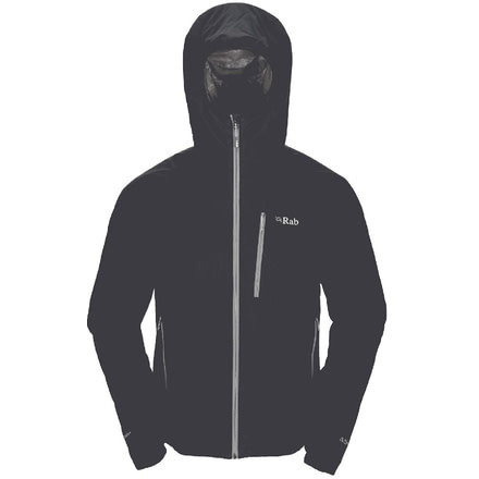 Rab Strata Hoodie - Mens-Ebony/Quince-Small