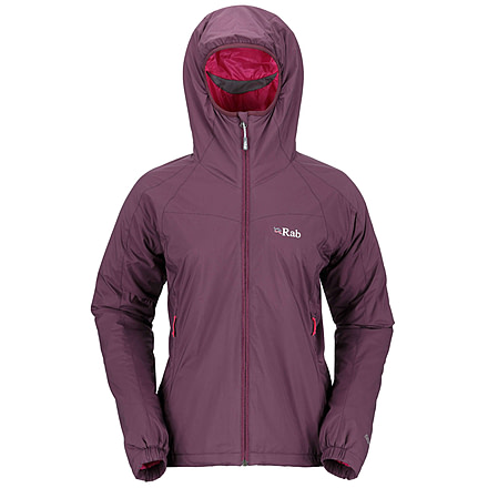 Rab Strata Hoodie - Women's, Aubergine, X-Small, 8, AUBERGINE-8