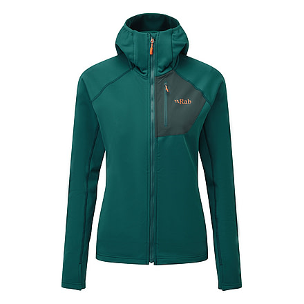 Rab Superflux Hoody - Womens, Atlantis/Pine, Size 12, QFE-90-AT-12